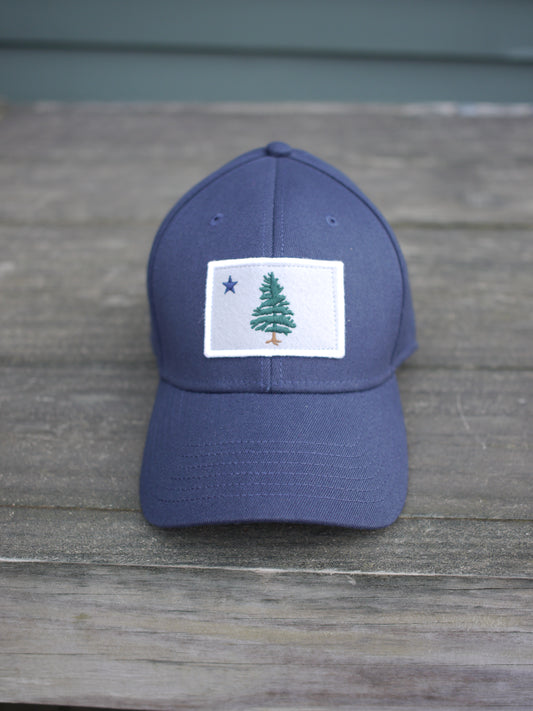1901 Maine Flag L/XL Navy hat with patch